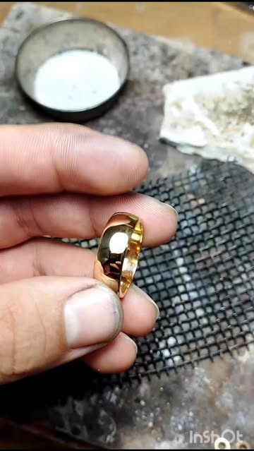 رینگ طلا ساده و زیبا ۹.۸۰۰ گرم عیار ۷۵۰