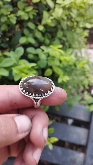 انگشتر مردانه دستساز سنگ بابا قوری