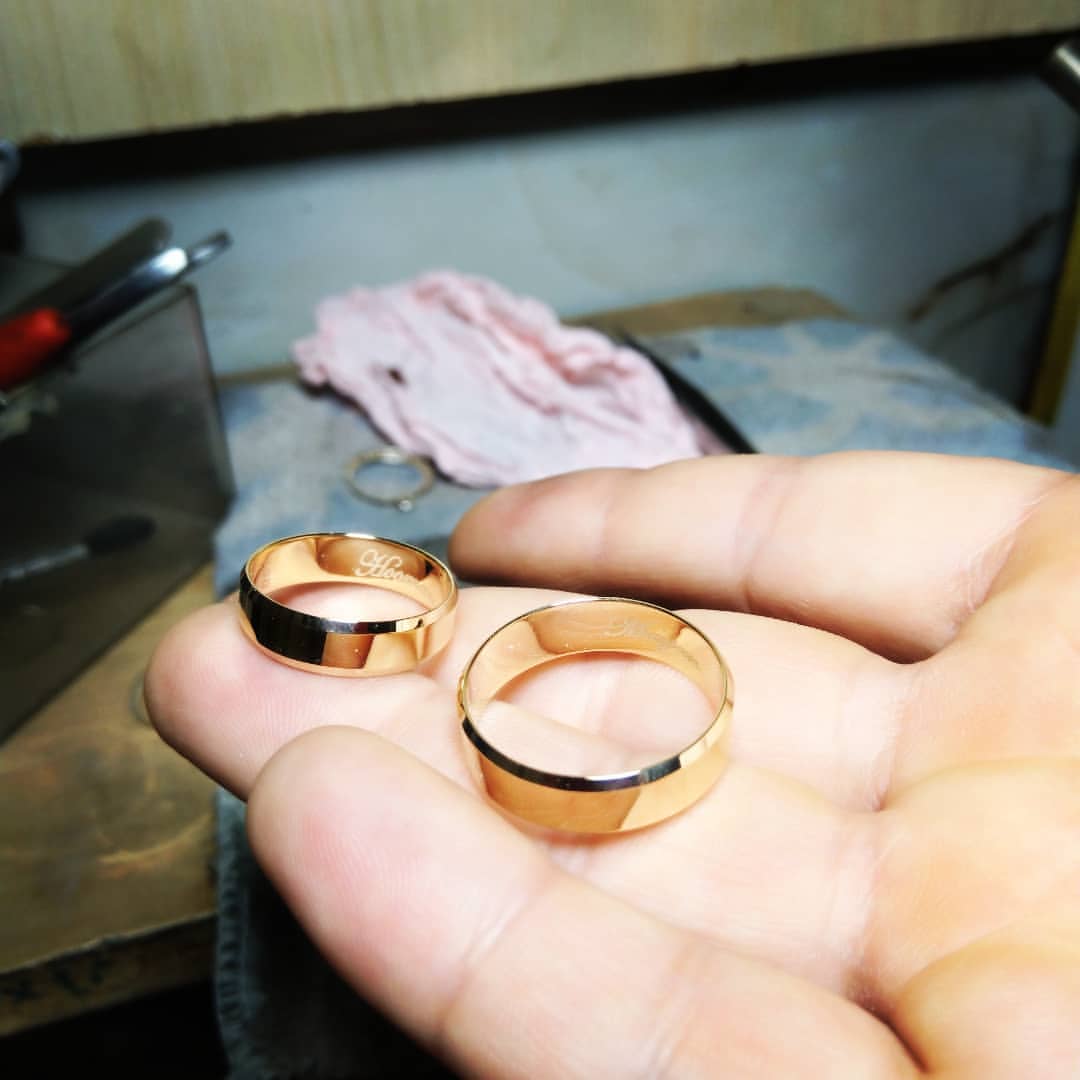 حلقه ست طلا ساده و زیبا