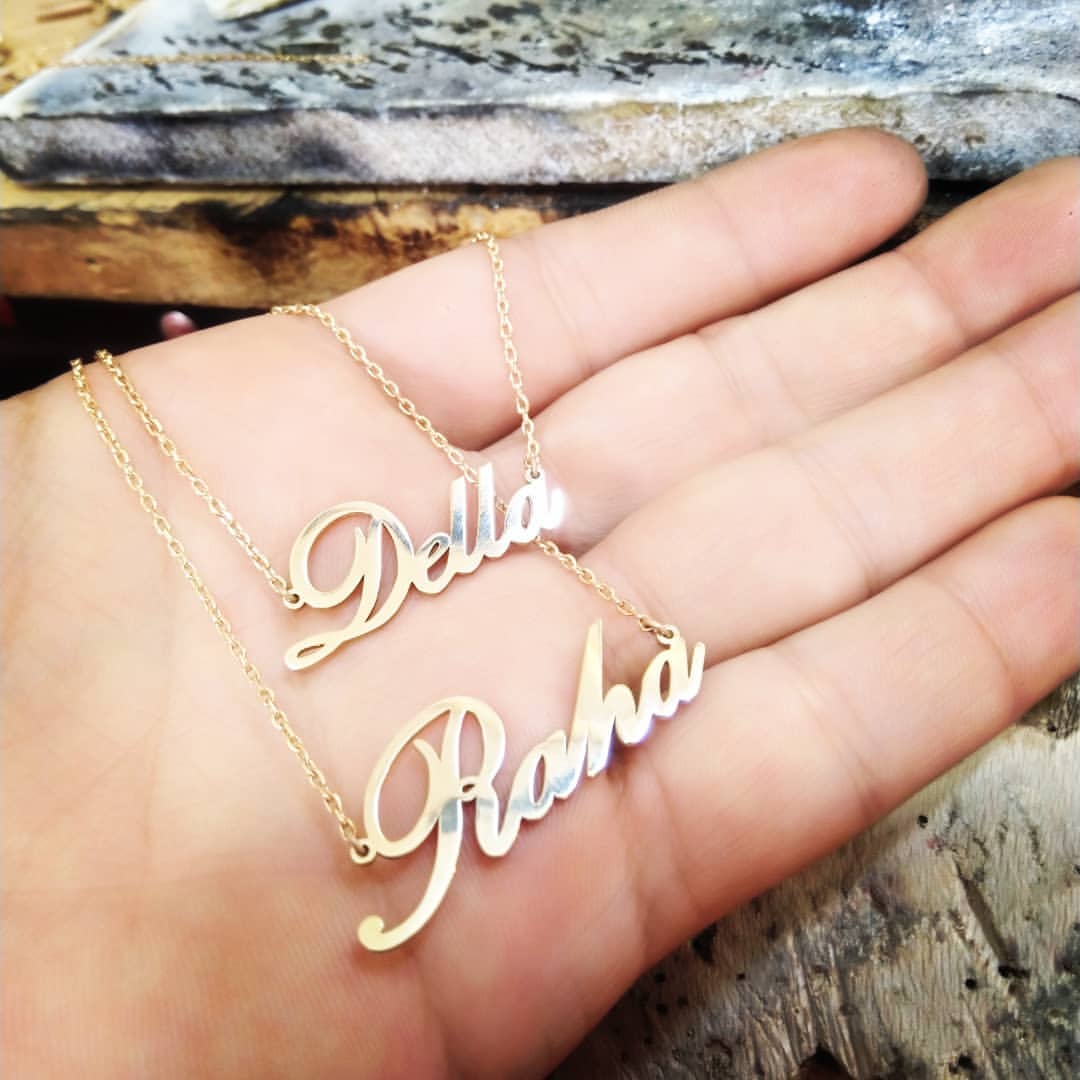 پلاک اسم طلا 3.600 گرم